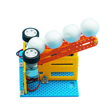 科技小制作DIY自动发球机科学实验器材中小学科学小发明拼装教具