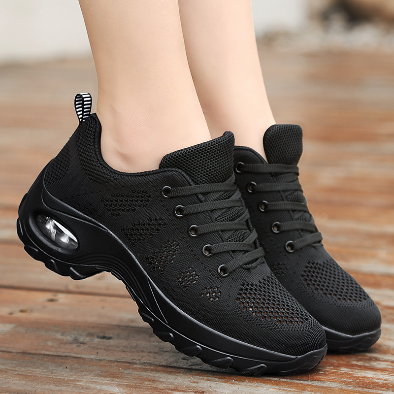 Zapatos de baile de fondo suave adulto de las mujeres transpirable malla zapatos de baile fantasma Baile Especial zapatos de fitness running Sneaker