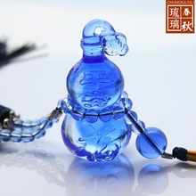 春秋琉璃平安葫芦工厂直销古法琉璃汽车挂件银行送客户礼品