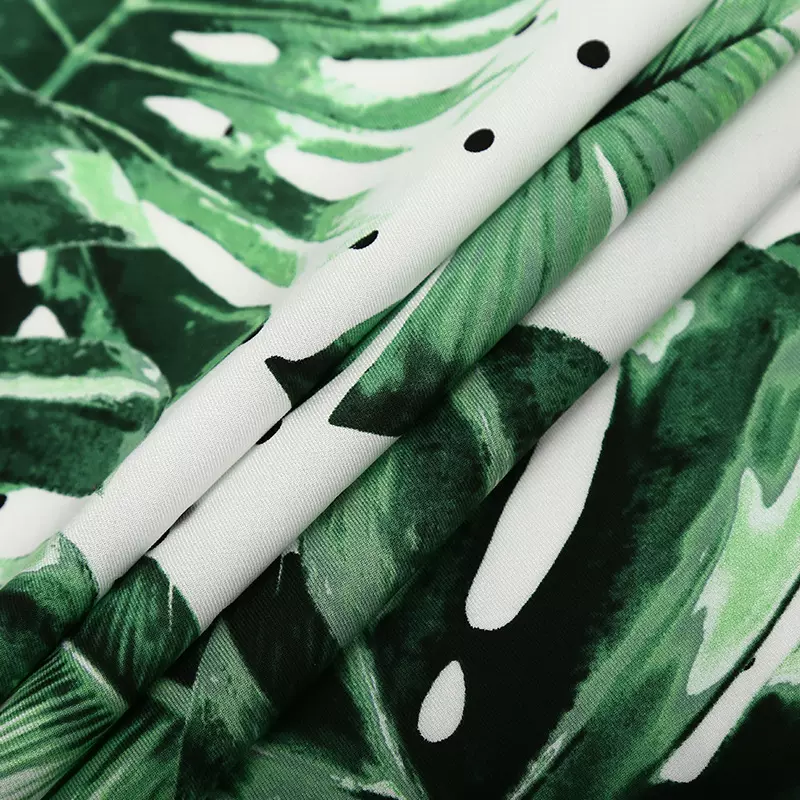 厂家直销 60X32粘棉斜纹印花交织面料 衬衫时装裙子面料 花型定制