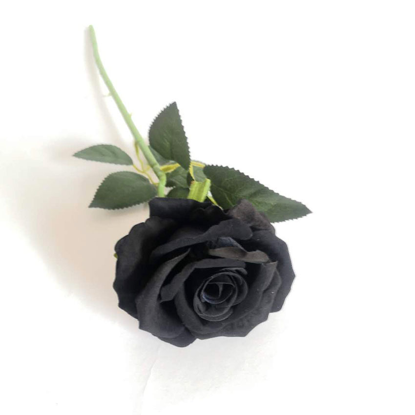 Simulación solo lovesickness Rosa alta simulación flor falsa Flor de seda flor artificial flocado flor simulación planta