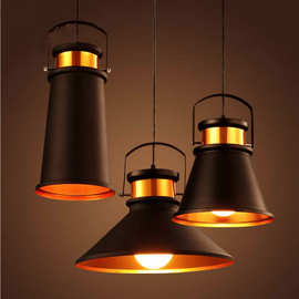 loft个性创意吧台灯具咖啡厅火锅店装饰照明复古工业风餐厅单吊灯