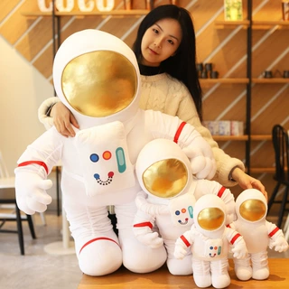 创意遨游太空宇航员火箭毛绒玩具公仔批发贴标送孩子礼物夜市地摊