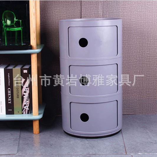 Mini small bedside cabinet simple modern bedroom corner cabinet storage cabinet multifunctional round storage cabinet