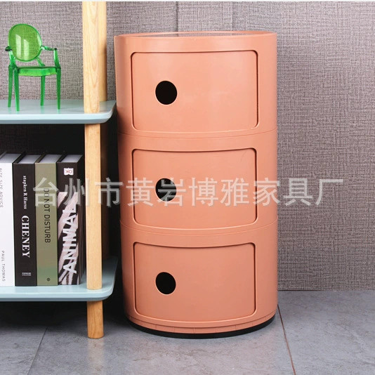 Mini small bedside cabinet simple modern bedroom corner cabinet storage cabinet multifunctional round storage cabinet