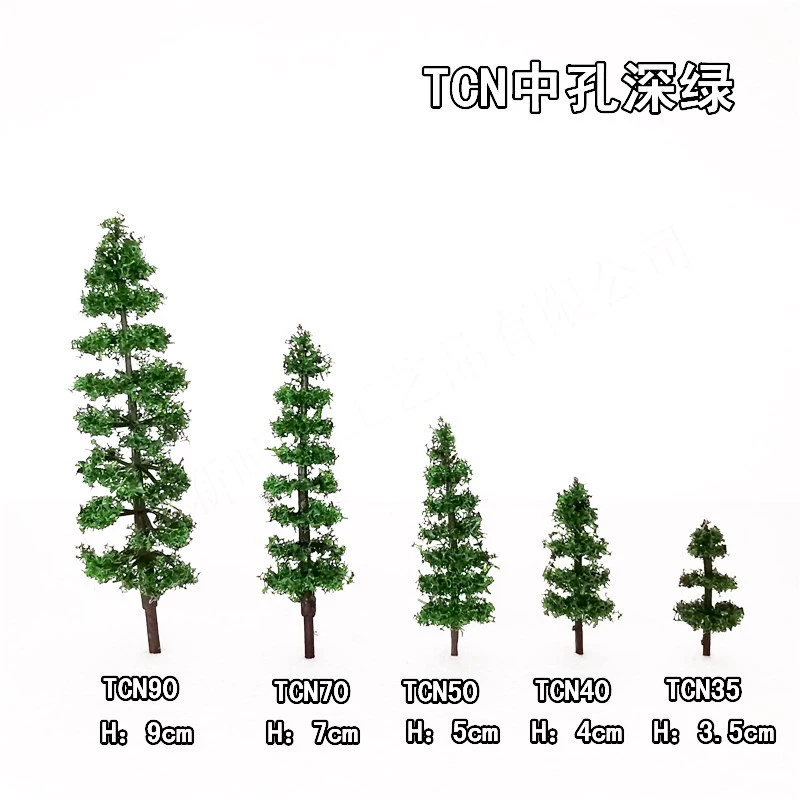 Дерево в форме башни TCN пластиковый столб имитация дерева модель здания материал песочный стол зеленовидный материал мини-дом маленькое дерево