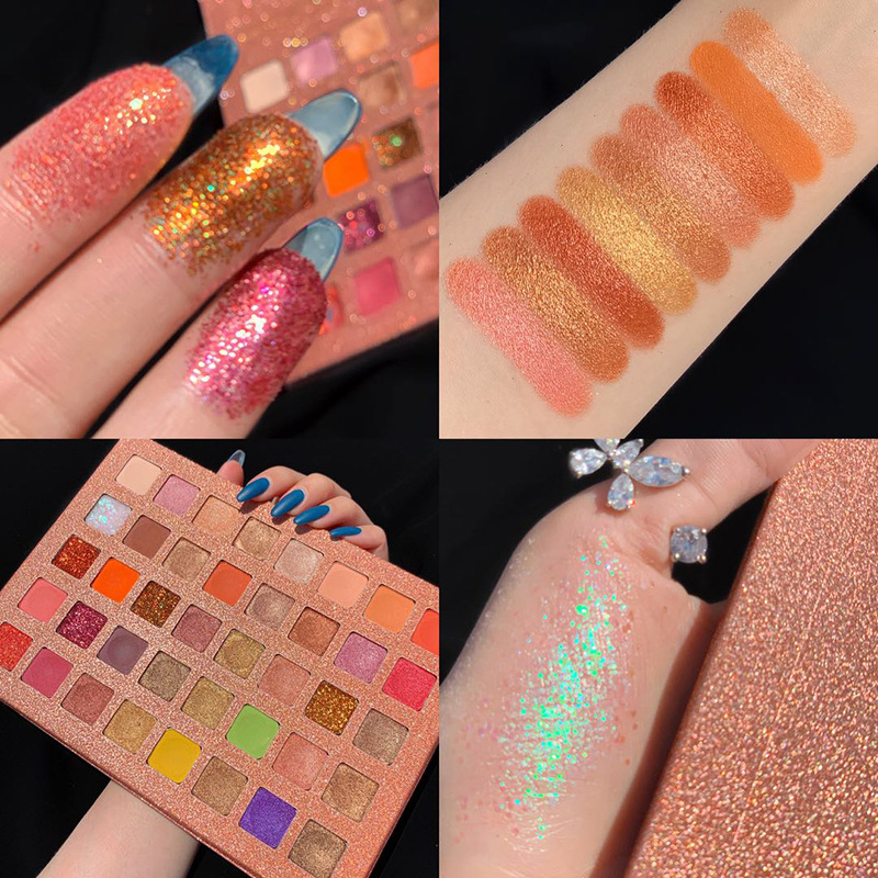 Cosmetic shiny eyeshadow palette