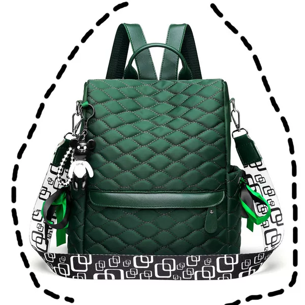 Cross-Border Backpack 2020 New Travel Bag Fashionable Casual Women's Bag Anti-Theft Quilted Embroidery Thread Large Capacity Backpack