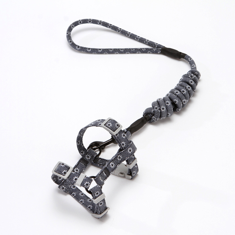 Nueva cuerda de tracción de gato en forma de I traje de correa de pecho ajustable anti-rotura cuerda de tracción de gato de estilo japonés