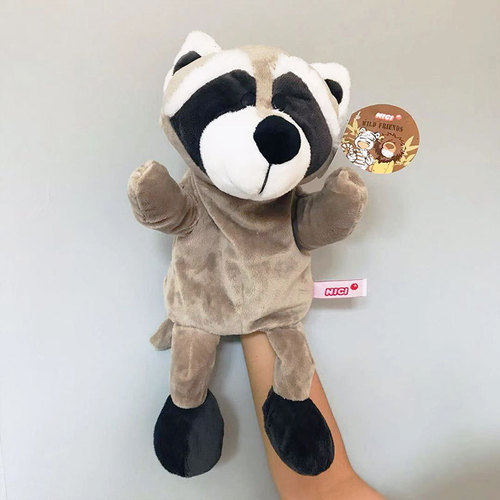 Hand puppet forest animal plush toy soothing parent-child interaction ventriloquism storytelling conjoined deer doll doll