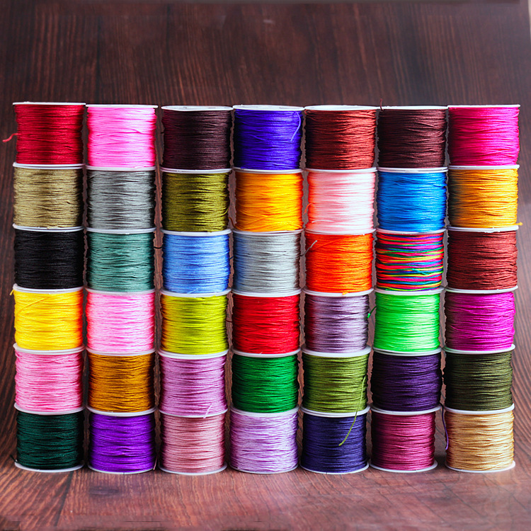 No. 72 0.8mm braided rope bracelet pendant line handmade jewelry at large Princess necklace thin wire diy material