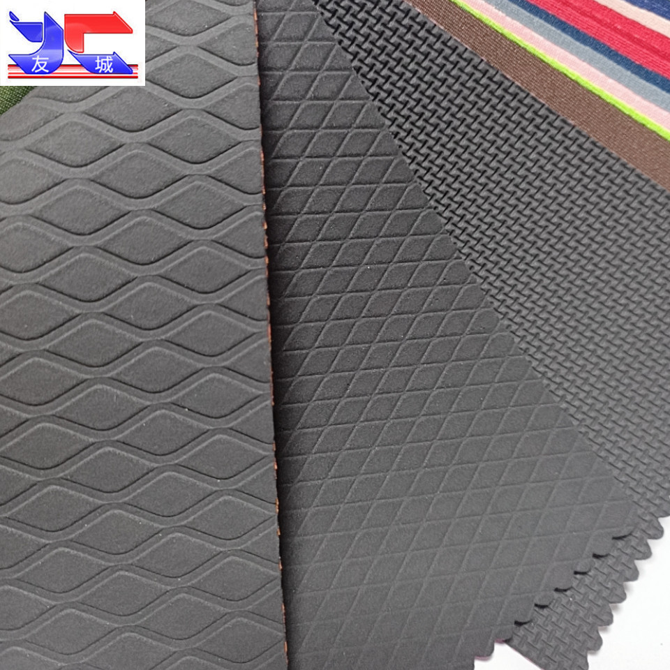 压纹SBR复合潜水面料 SBR鼠标垫 SBR束腰带 印花复合成型