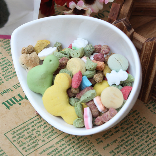 Hamster teething snacks 1 pound rabbit chinchilla guinea pig guinea pig flower squirrel squirrel puffed biscuit food snacks