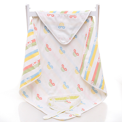 Four seasons baby blanket, newborn blanket, type A six-layer gauze double-sided jacquard soft and skin-friendly baby blanket