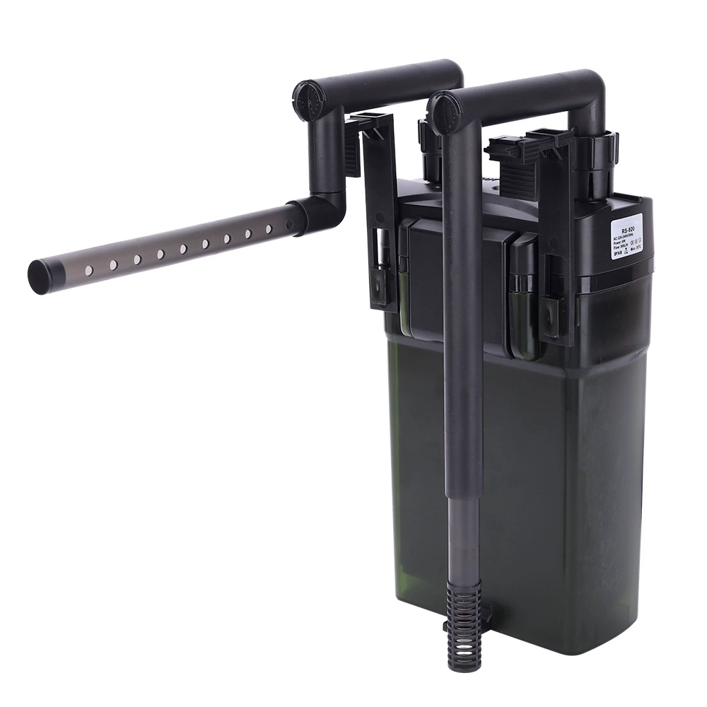 Трансграничный фильтр вне цилиндра Настенный фильтр для аквариума Настенный фильтр для аквариума Внешний бесшумный травяной цилиндр для промывки оборудования для фильтрации кислорода