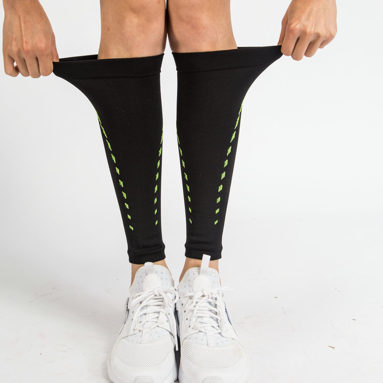 Factory wholesale 480D breathable quick-drying sports calf guard outdoor cycling running pressure compression leg guard socks