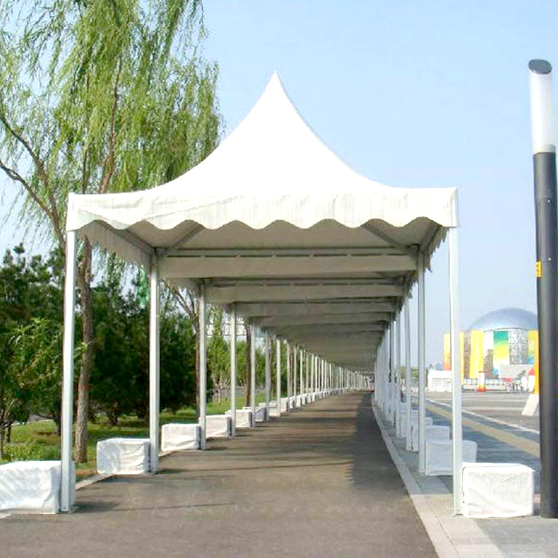 展会车展尖顶帐篷商业广告锥顶帐篷婚庆喜宴篷房铝合金蓬房厂家