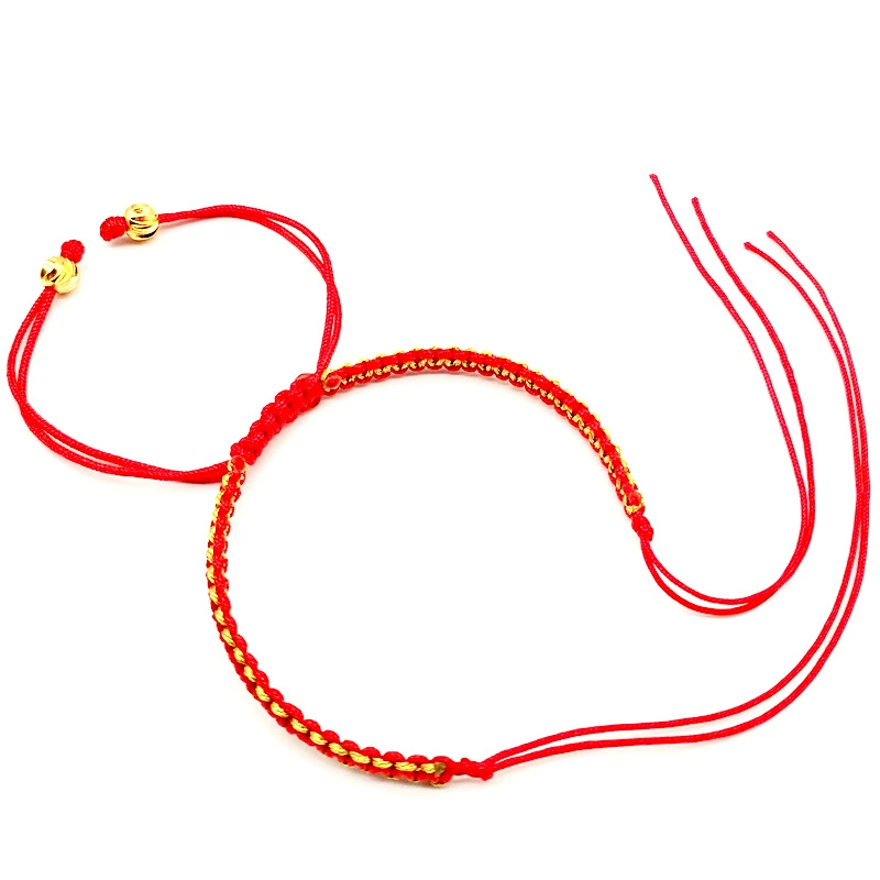 Golden accessory for men and women, pendant, woven bracelet, beads, accessories, simple and elegant design