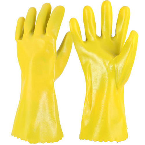 Immersible Anti-Slip Oil-Resistant Fish-Proof Waterproof Protective Work Gloves with Thickened Durable Rubber Granules