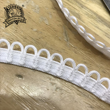 牙边耳仔弹力带 内衣针织松紧花边带 内衣肩带服装领口裤头织带