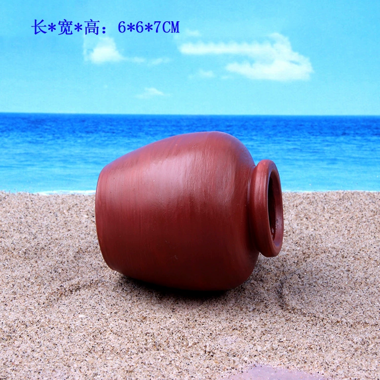 Керамический горшок Ландшафтный цветочный горшок декоративная Смола моделирование деревянное ведро аквариум маленькая Рыба Креветки спасательный дом сломанный горшок