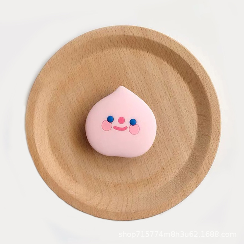 Dibujos animados lindo creativo de silicona teléfono móvil airbag soporte perezoso anillo de silicona retráctil hebilla logo al por mayor