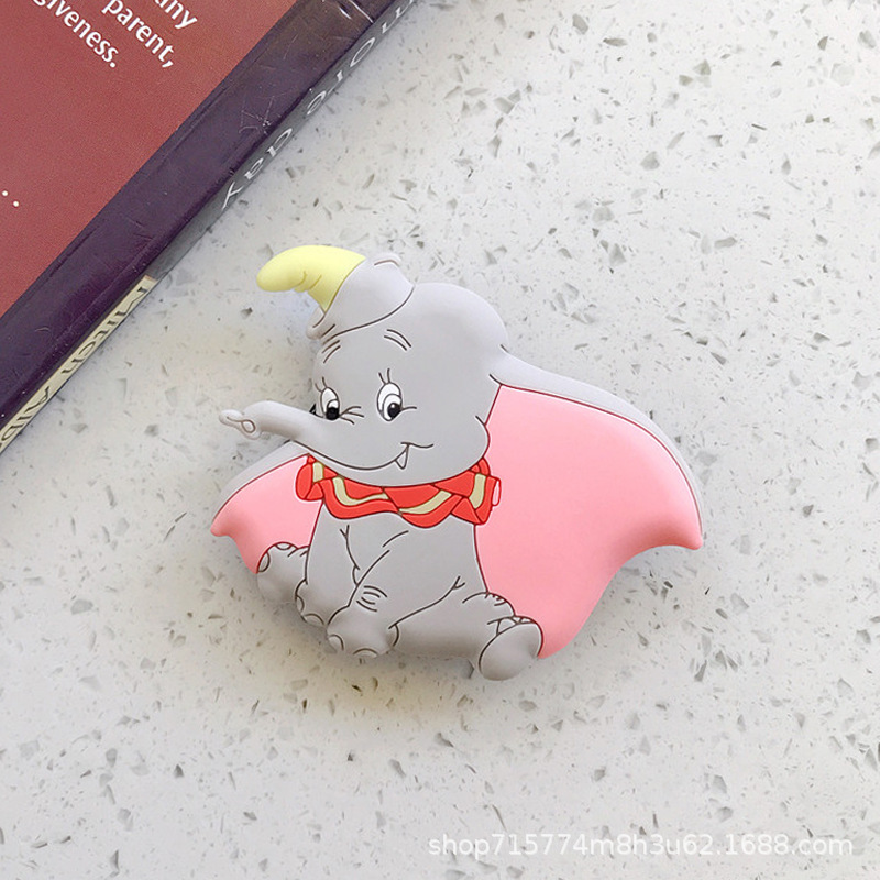 Dibujos animados lindo creativo de silicona teléfono móvil airbag soporte perezoso anillo de silicona retráctil hebilla logo al por mayor