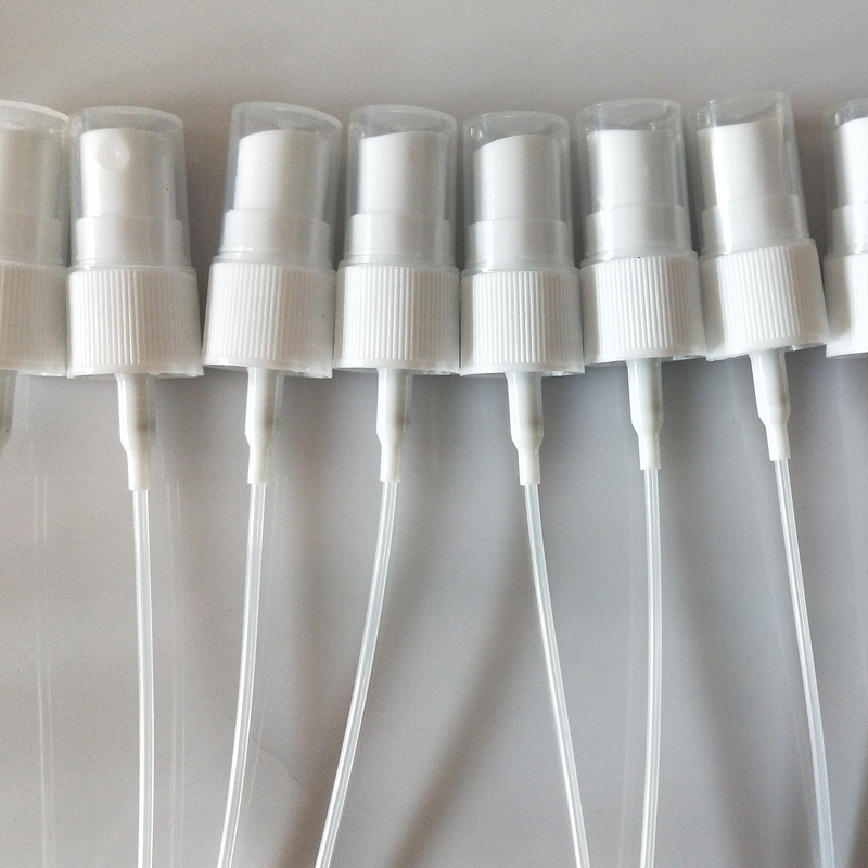18/410喷雾白色塑料喷头消毒液酒精液体喷雾分装透明罩子配件批发