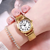 Capacious dial, elastic watch for elderly, steel belt for beloved suitable for men and women, wholesale