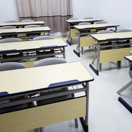 双人学生课桌椅 长条会议桌 培训班 辅导班课桌中小学生桌椅成人