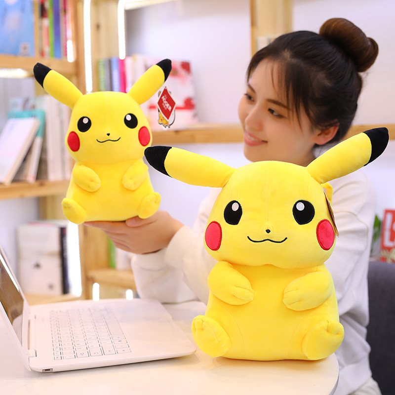 Genuino Pikachu peluche jinglingbao Ke Meng muñeca bikachu lindo mascota Elf muñeca al por mayor