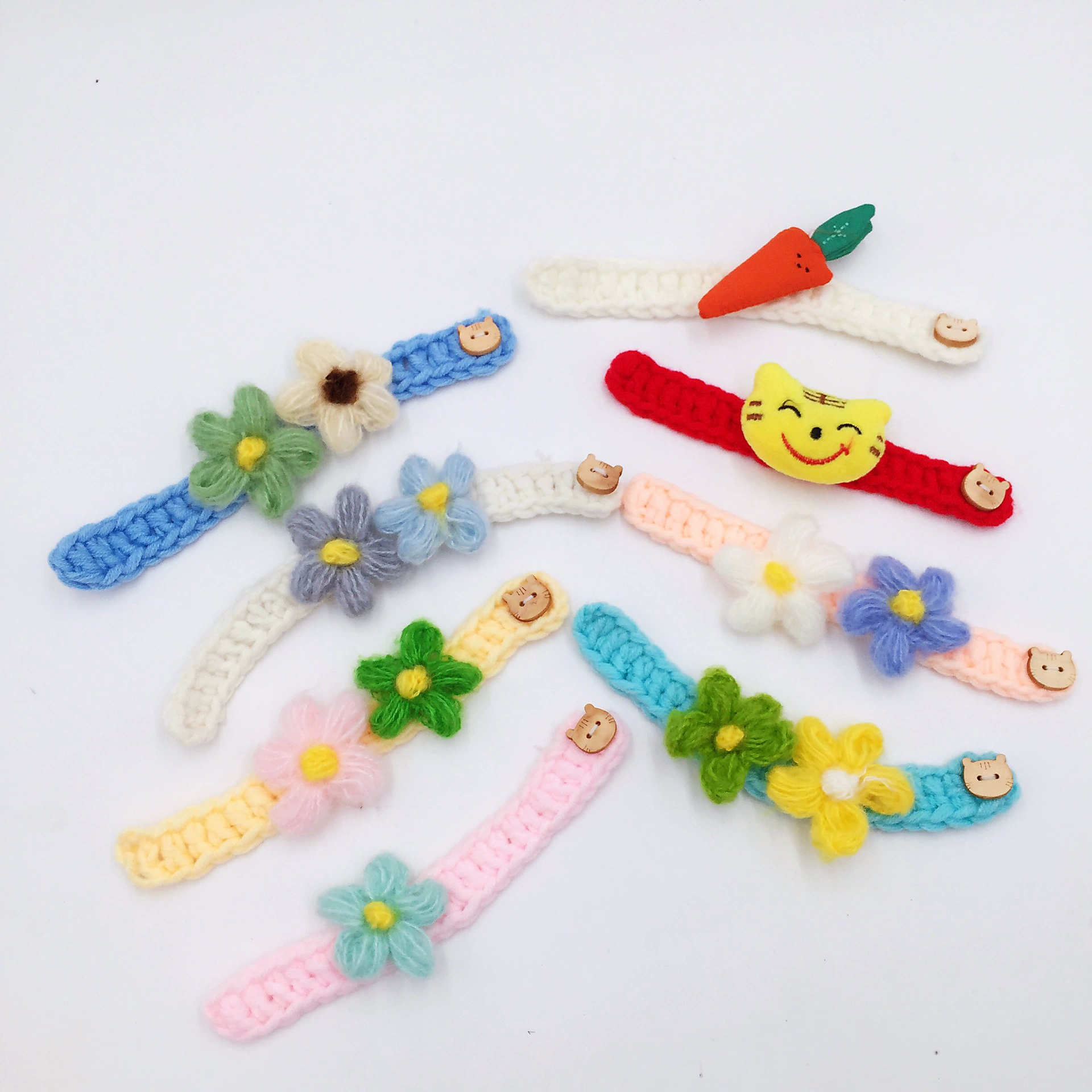 Домашнее животное кошка собака ручной работы шерстяной вязаный воротник на шею короткий Американский короткий Маппет цветок милые украшения