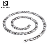 Цепь из нержавеющей стали, модное ожерелье подходит для мужчин и женщин, аксессуар в стиле хип-хоп, прямые продажи с завода, европейский стиль