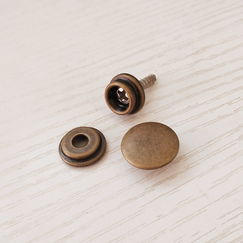 15mm tornillo de acero inoxidable de cuatro articulaciones hebilla de lona Tienda de bebé lona hebilla fija 201 tornillo gran hebilla blanca