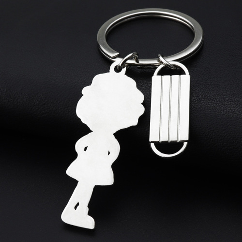 New Nurse Sister Anti-epidemic Keychain White Angel Zinc Alloy Pendant Epidemic Prevention and Control Promotion Logo