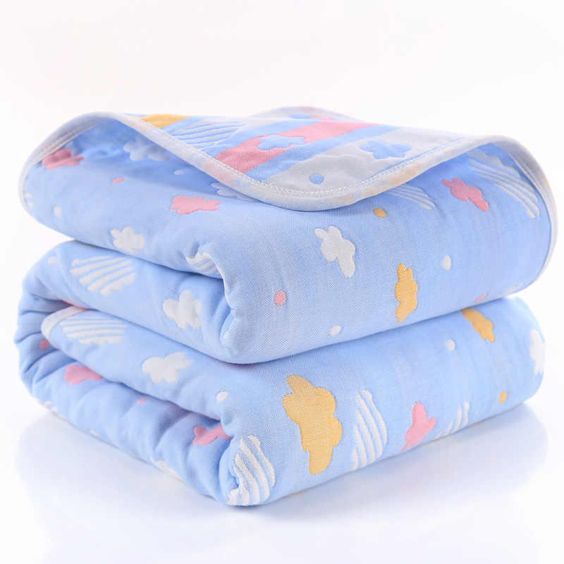 Children's bath towel cotton gauze baby blanket quilt soft absorbent newborn quilt 80*80 factory wholesale