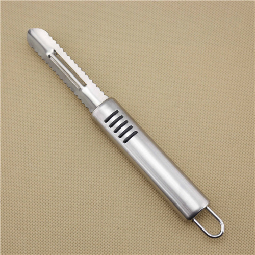 Stainless steel peeling knife, scraper, peeling knife, fruit peeler, melon planer, peeling knife, multifunctional fish scale planer