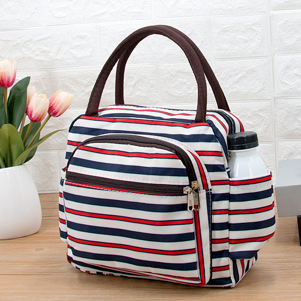 빨간색과 파란색 와이드 줄무늬