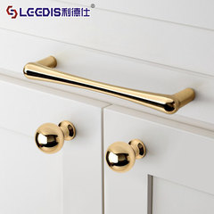 Factory direct sales simple cabinet wardrobe simple cabinet door handle Nordic golden small handle modern drawer single hole