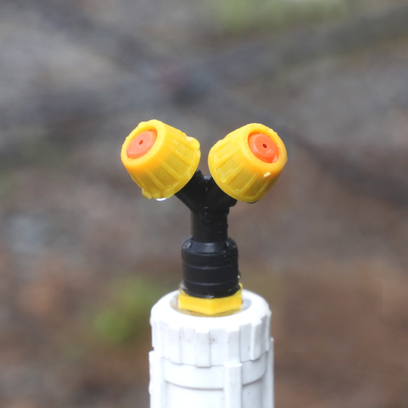 4 puntos pulverización cruzada polvo plástico micro pulverización de agua atomización humidificación de polvo enfriamiento sitio de construcción cerco de prevención de polvo no incluido impuestos image 5