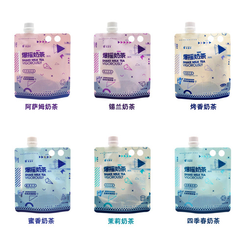 Fruit Encounter Tea Explosion Shake Milk Tea Hand-Shaken Bagged Milk Tea Popular Online Assam Ceylon 6 Varieties Wholesale