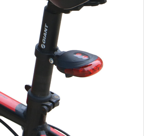 Bicycle light laser tail light parallel line safety warning tail light mountain bike dead fly accessories riding equipment