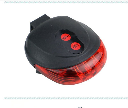 Bicycle light laser tail light parallel line safety warning tail light mountain bike dead fly accessories riding equipment