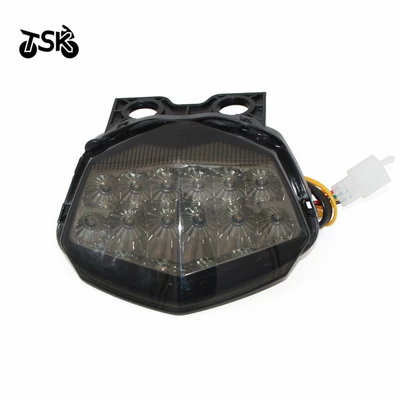 Suitable for Kawasaki Ninja250 2008-2012 motorcycle rear tail light (Tail light) - black