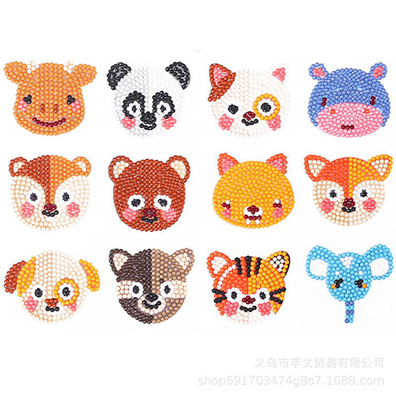 2024 nuevo estilo 5d princesa de dibujos animados pegatinas gratis pintura de diamantes artesanía para niños pegatinas decorativas de bricolaje pegatinas de refrigerador