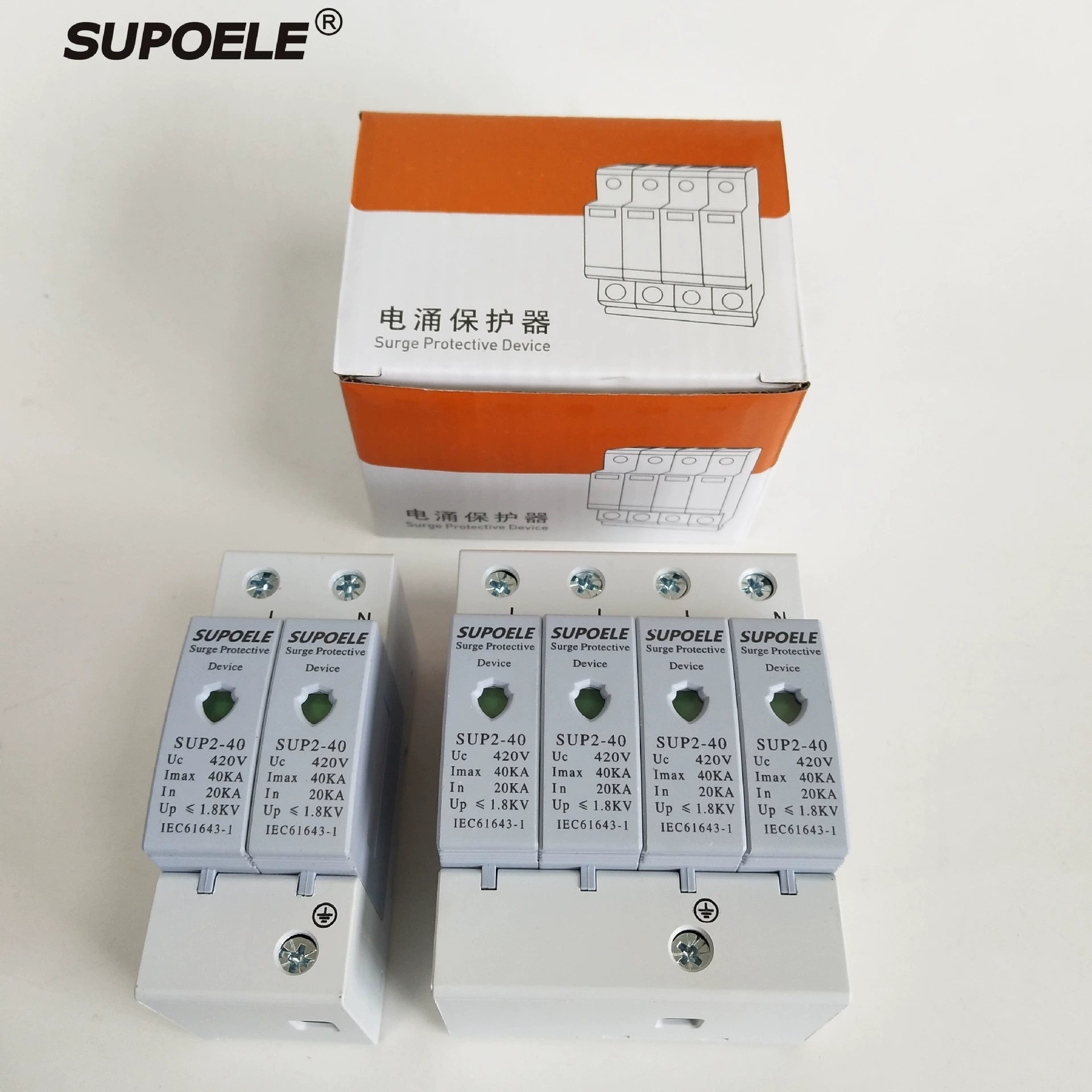 Сетевой фильтр Thunder трехфазный 2P 4P 40KA вторичный сетевой фильтр