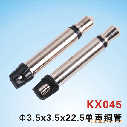 源头厂家耳机插头  ф3.5×3.5×22.5单声钢管 四节产品 镀金插头