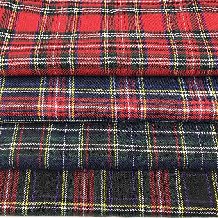 Christmas decorative cloth 16 long polyester cotton blended school uniform skirt lattice fabric college style twill Plaid spot Christmas decorative cloth 16 long polyester cotton blended school uniform skirt lattice fabric college style twill Plaid spot