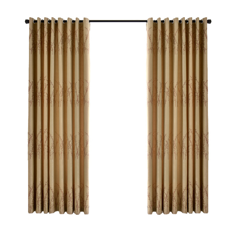 Keqiao moderno simple poliéster jacquard alto sombreado cortina de tela al por mayor sala de estar dormitorio cortina vertical transfronteriza en stock