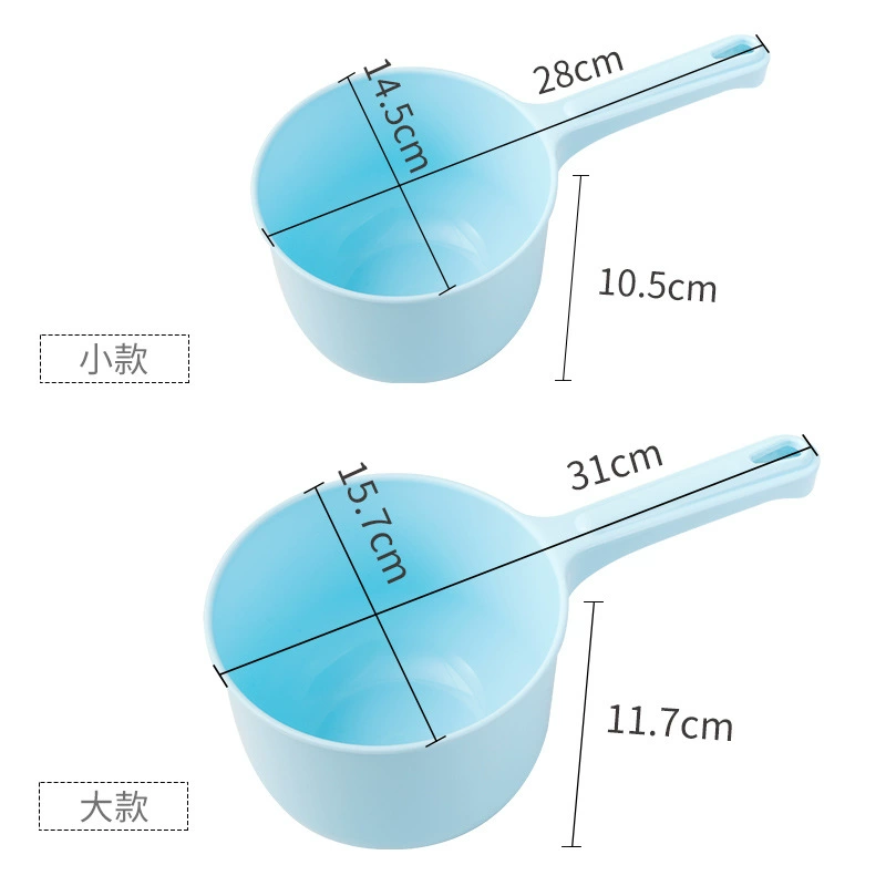Plastic children's water ladle for bathing, increased thickness
